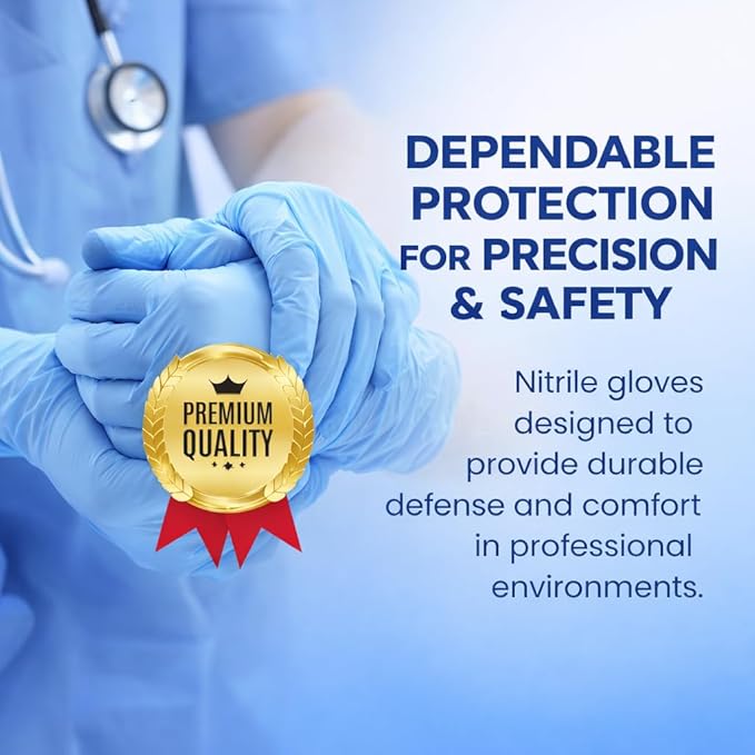 Intco AdvanCare Nitrile Gloves 4mil Blue