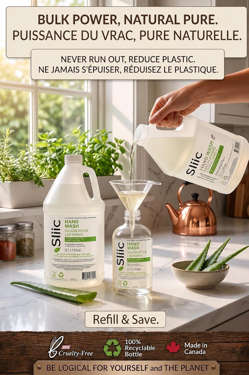 Sllic® Premium Liquid Moisturizing Hand Soap Refill 4L / 1 Gallon