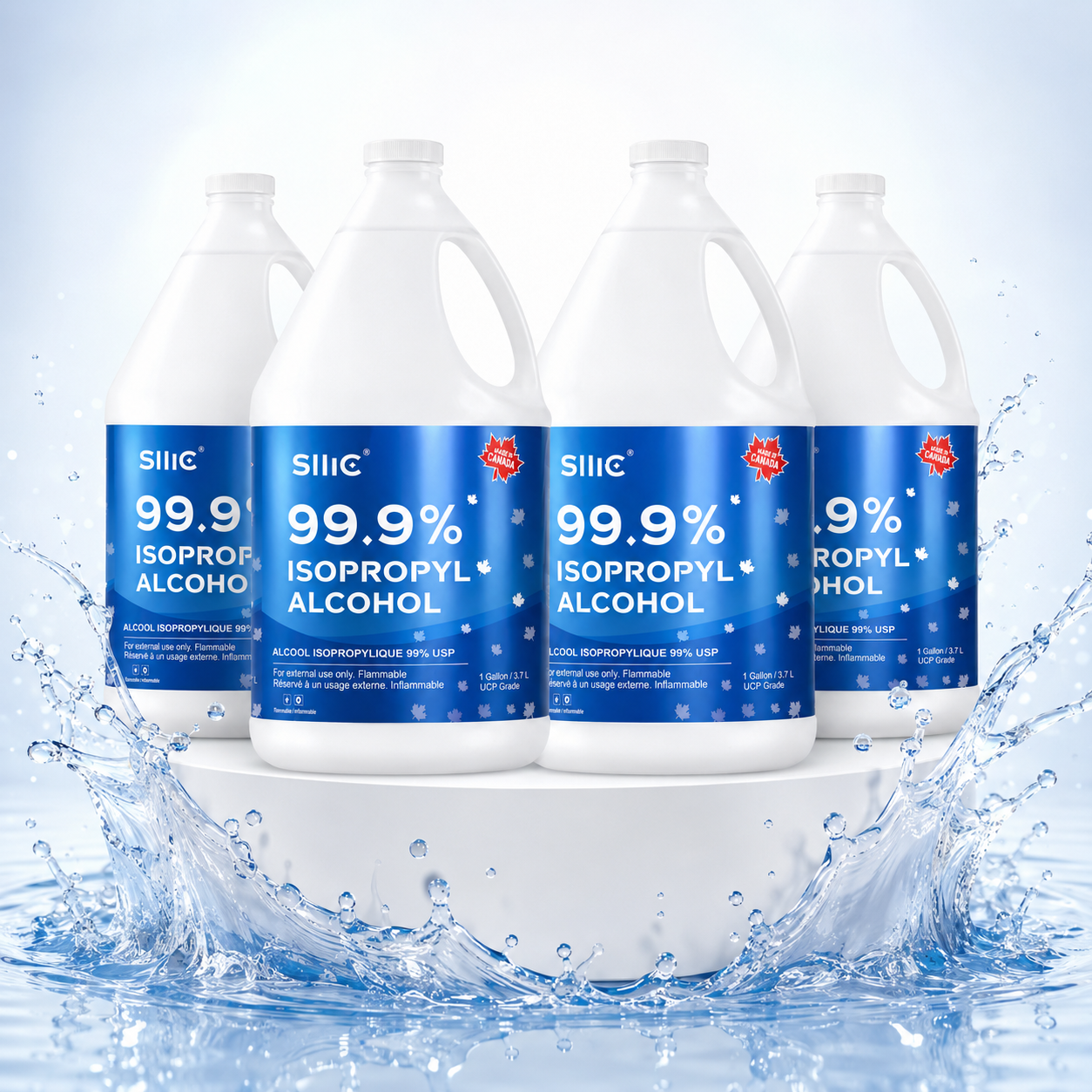 Sllic® Premium 99% USP Grade Isopropyl Alcohol (IPA) - 4L / 1 Gallon Jug (1/4/8 Count)