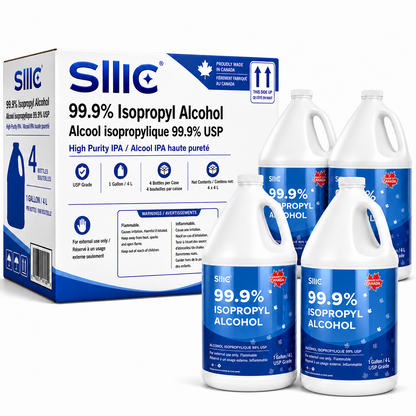 Sllic® Premium 99% USP Grade Isopropyl Alcohol (IPA) - 4L / 1 Gallon Jug (1/4/8 Count)
