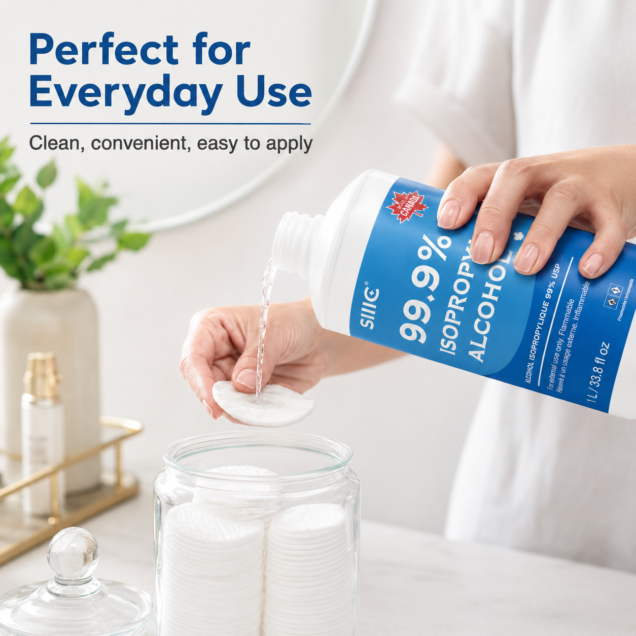 Sllic® Premium 99% USP Grade Isopropyl Alcohol (IPA) Spray Trigger - 1L / 33.8OZ (2/6/12)