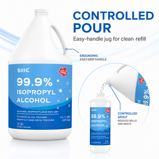 Sllic® Premium 99% USP Grade Isopropyl Alcohol (IPA) - 4L / 1 Gallon Jug (1/4/8 Count)