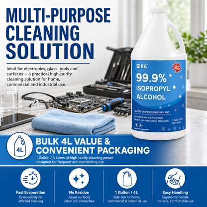 Sllic® Premium 99% Isopropy Alcohol (IPA) - 4L / 1 Gallon Jug