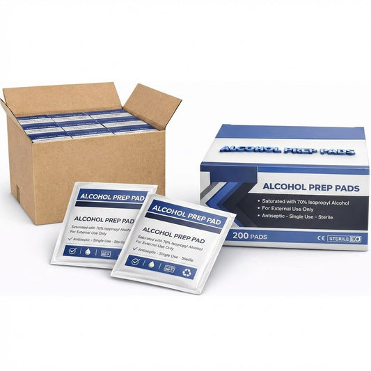 Pro Alcohol Prep Pads, Individually Wrapped, 2-Ply - 70% Isopropyl Alcohol