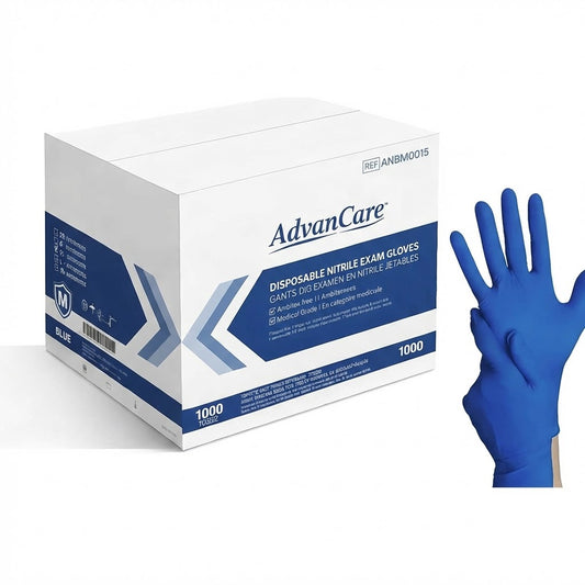 Intco AdvanCare Nitrile Gloves 4mil Blue