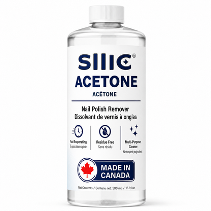 Sllic® Acetone 100% Pure Professional Grade - 500ml / 16.9 fl oz