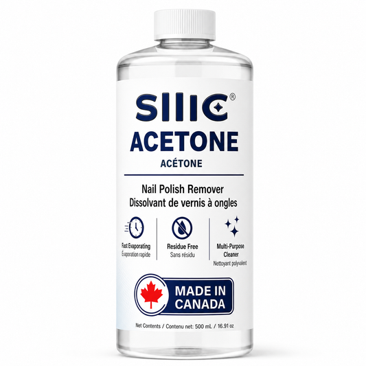 Sllic® Acetone 100% Pure Professional Grade - 500ml / 16.9 fl oz