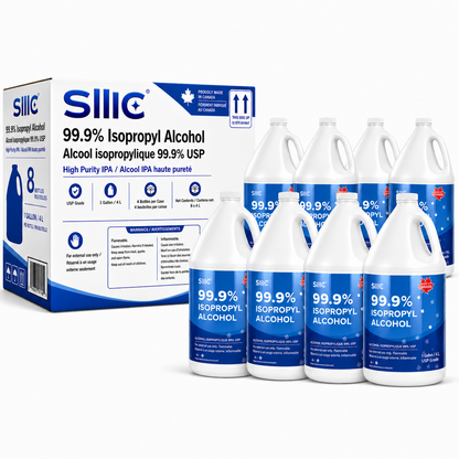 Sllic® Premium 99% USP Grade Isopropyl Alcohol (IPA) - 4L / 1 Gallon Jug (1/4/8 Count)