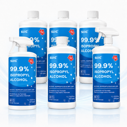 Sllic® Premium 99% USP Grade Isopropyl Alcohol (IPA) Spray Trigger - 1L / 33.8OZ (2/6/12)
