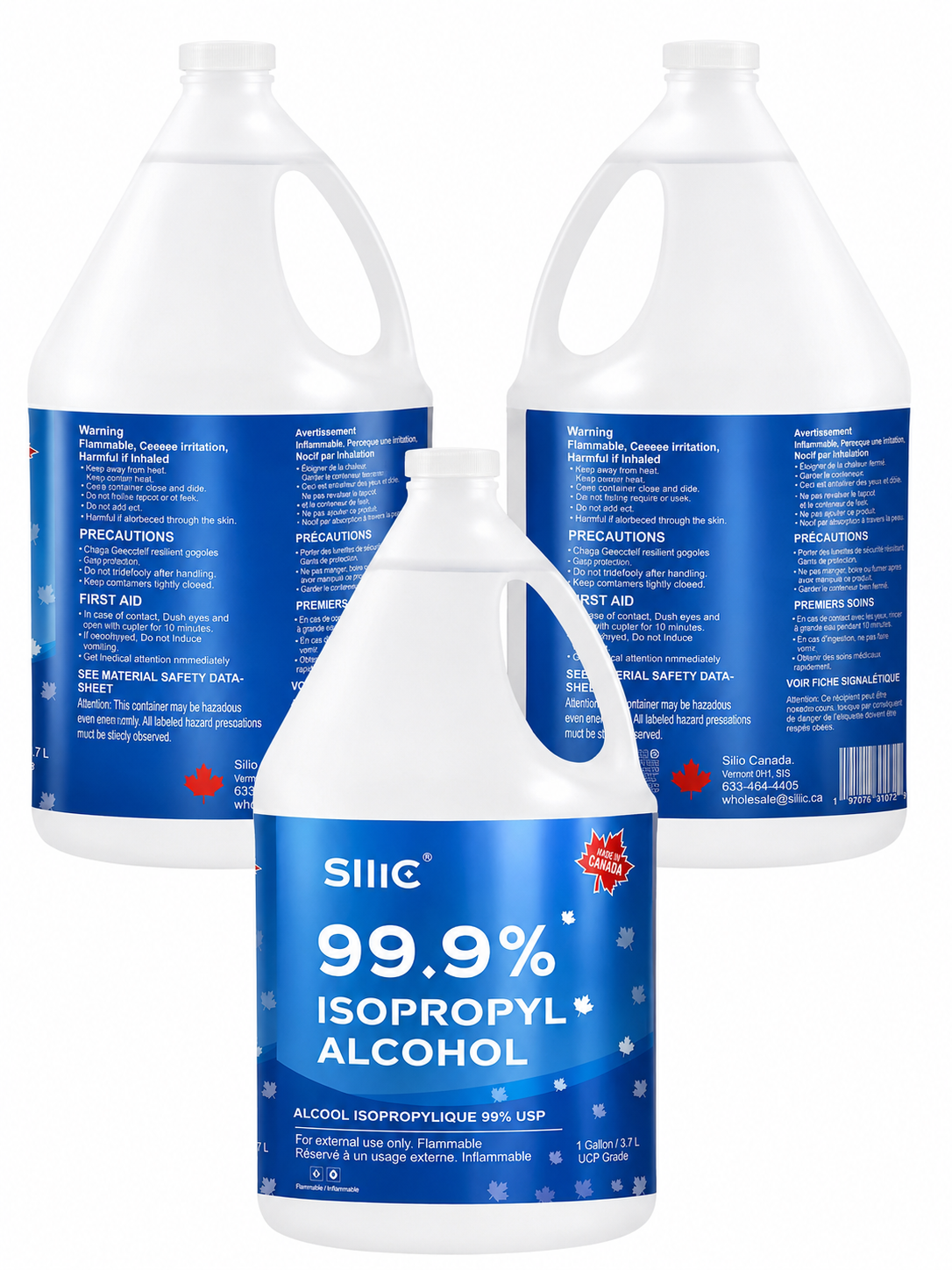 Sllic® Premium 99% USP Grade Isopropyl Alcohol (IPA) - 4L / 1 Gallon Jug (1/4/8 Count)