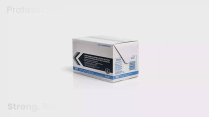 Intco AdvanCare 4 Mil Blue Nitrile Gloves - Powder-Free - Case of 10 Boxes / 1,000 Gloves